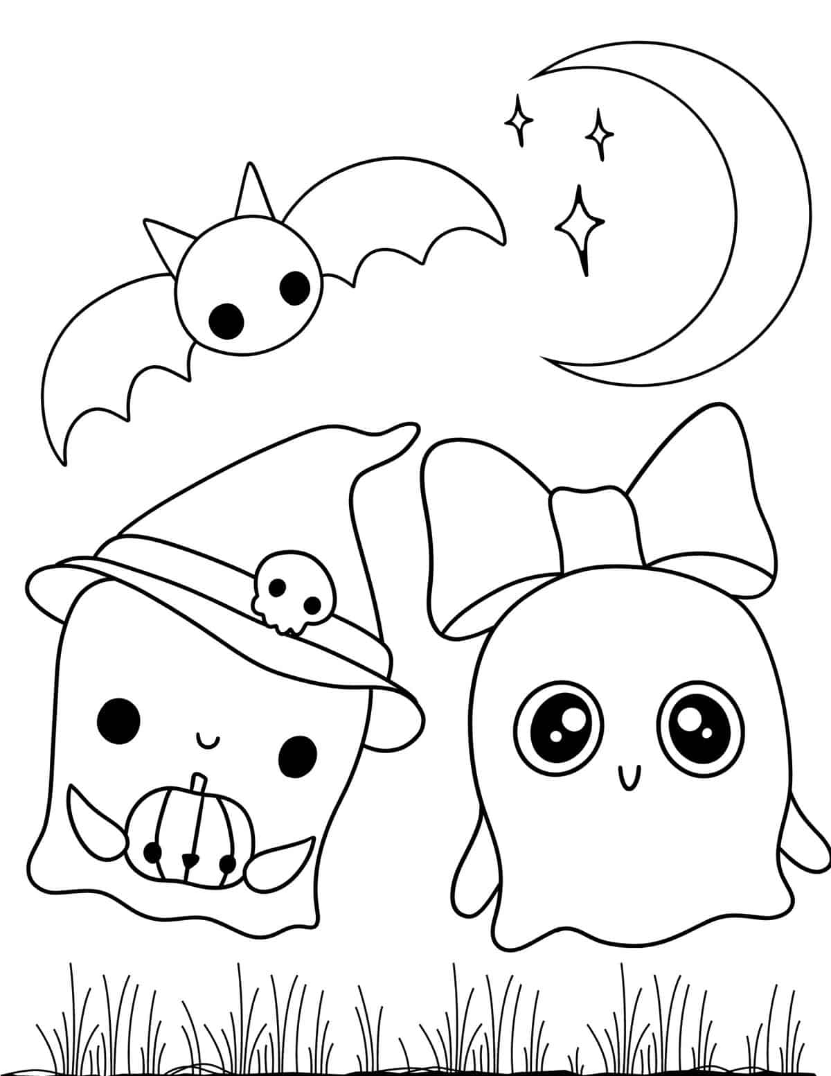 printable coloring pages halloween free