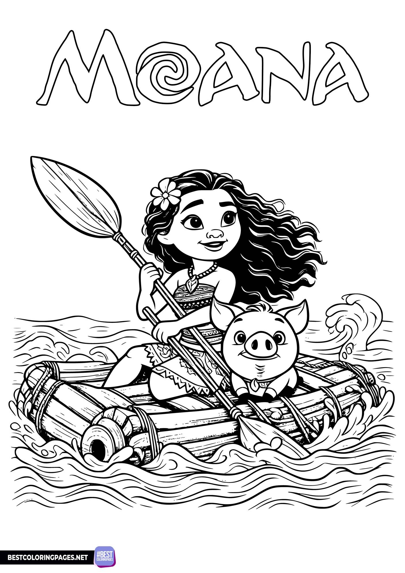 Free Colouring Page Moana Free Printable Coloring Pages