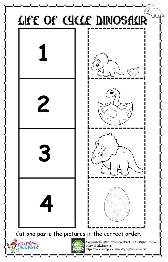dinosaur worksheets preschool