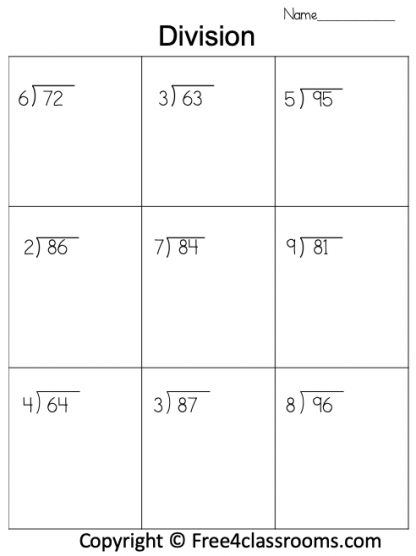 Free Division Worksheet 2 Digit By 1 Digit No Remainder Free 
