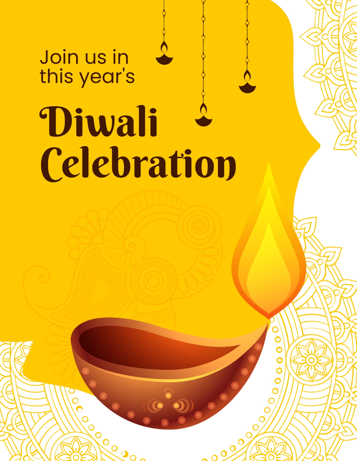 free diwali invite template