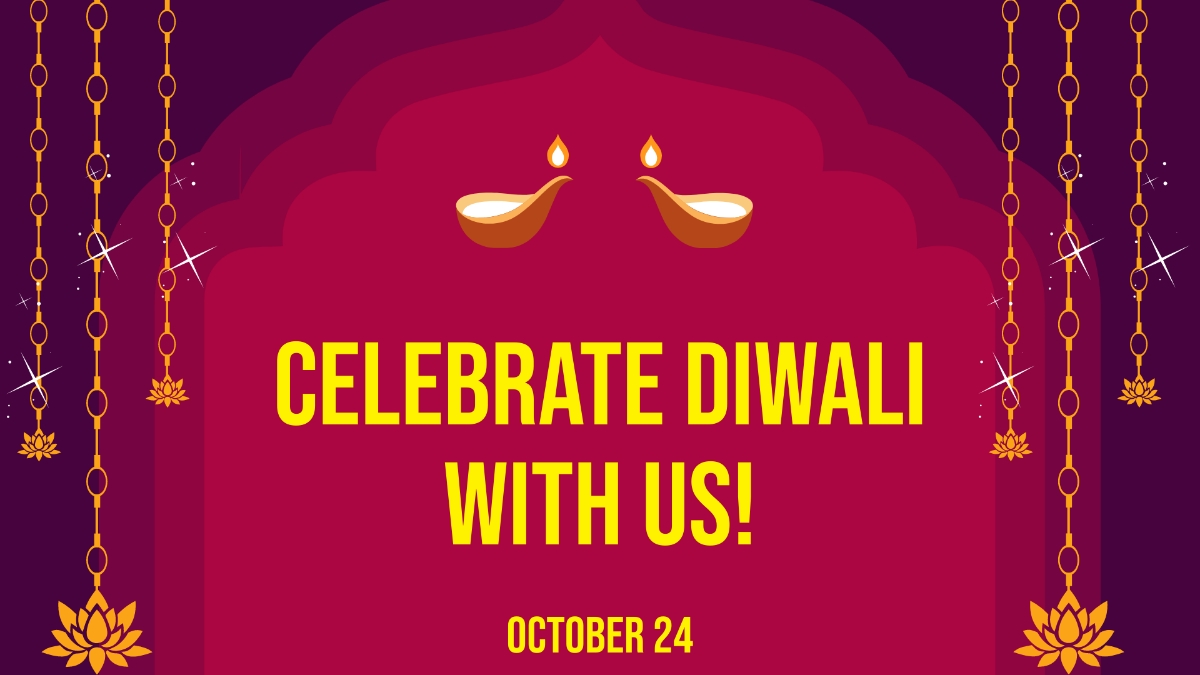 Free Diwali Invitation Background Template To Edit Online