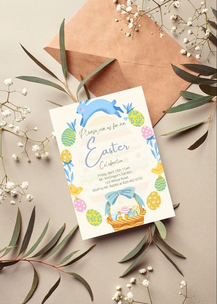 Free Easter Invite Template Content Calendar Template