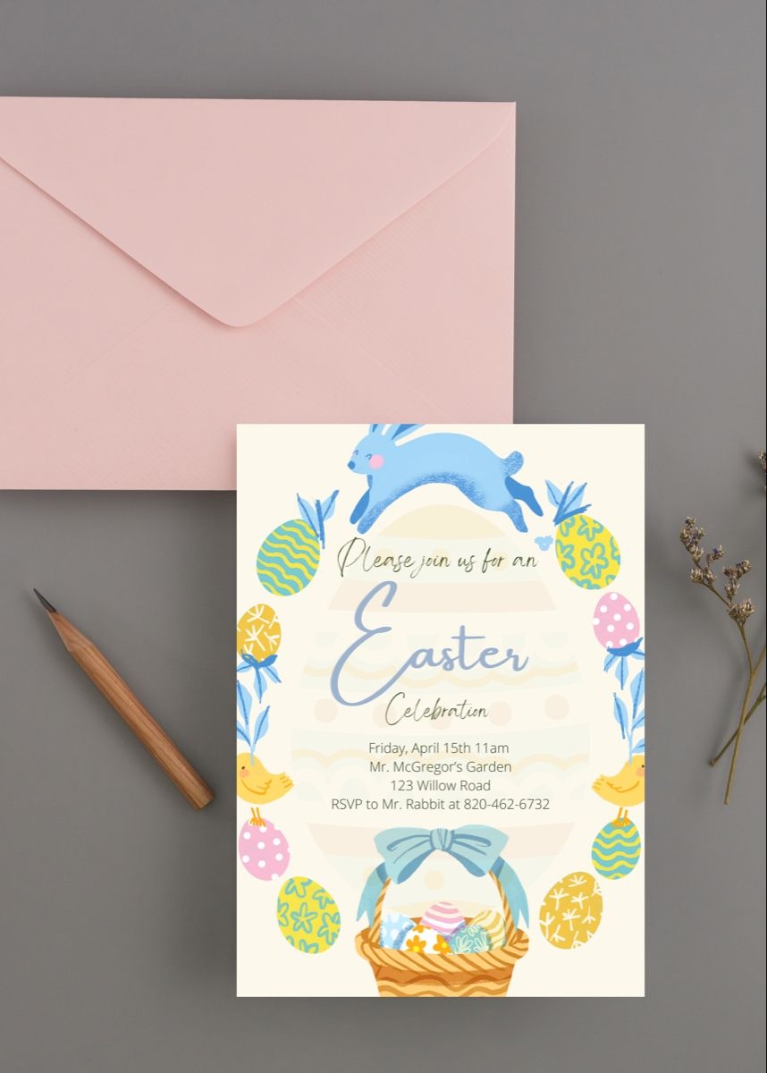 Free Easter Invite Template Content Calendar Template