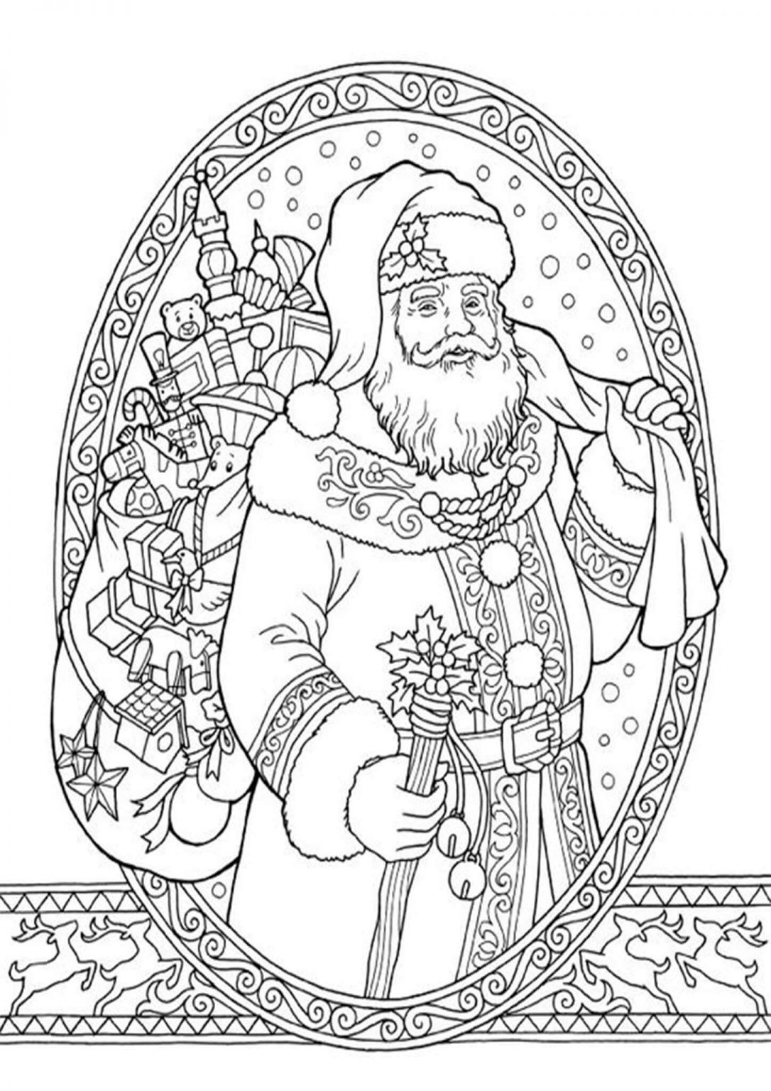 christmas pages to color for free