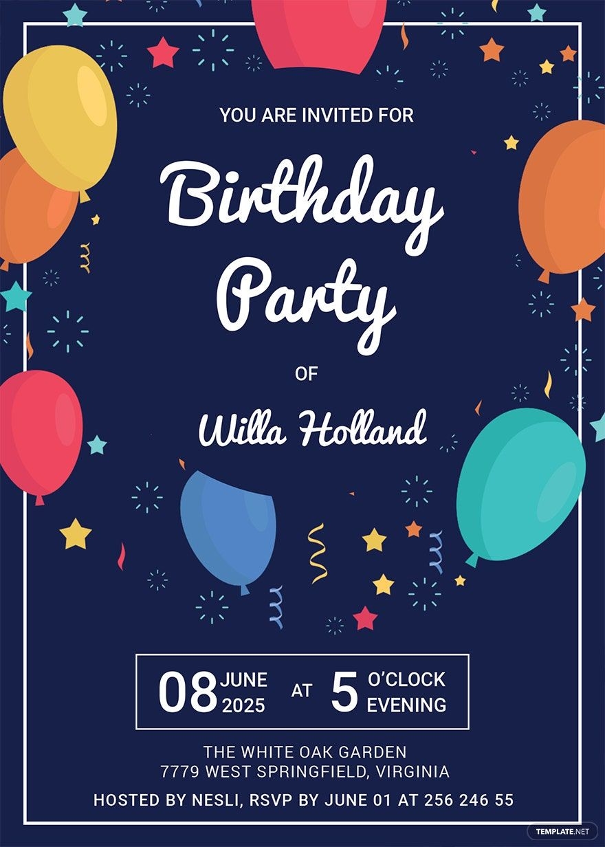 Free Editable Invitation Templates In Word To Download