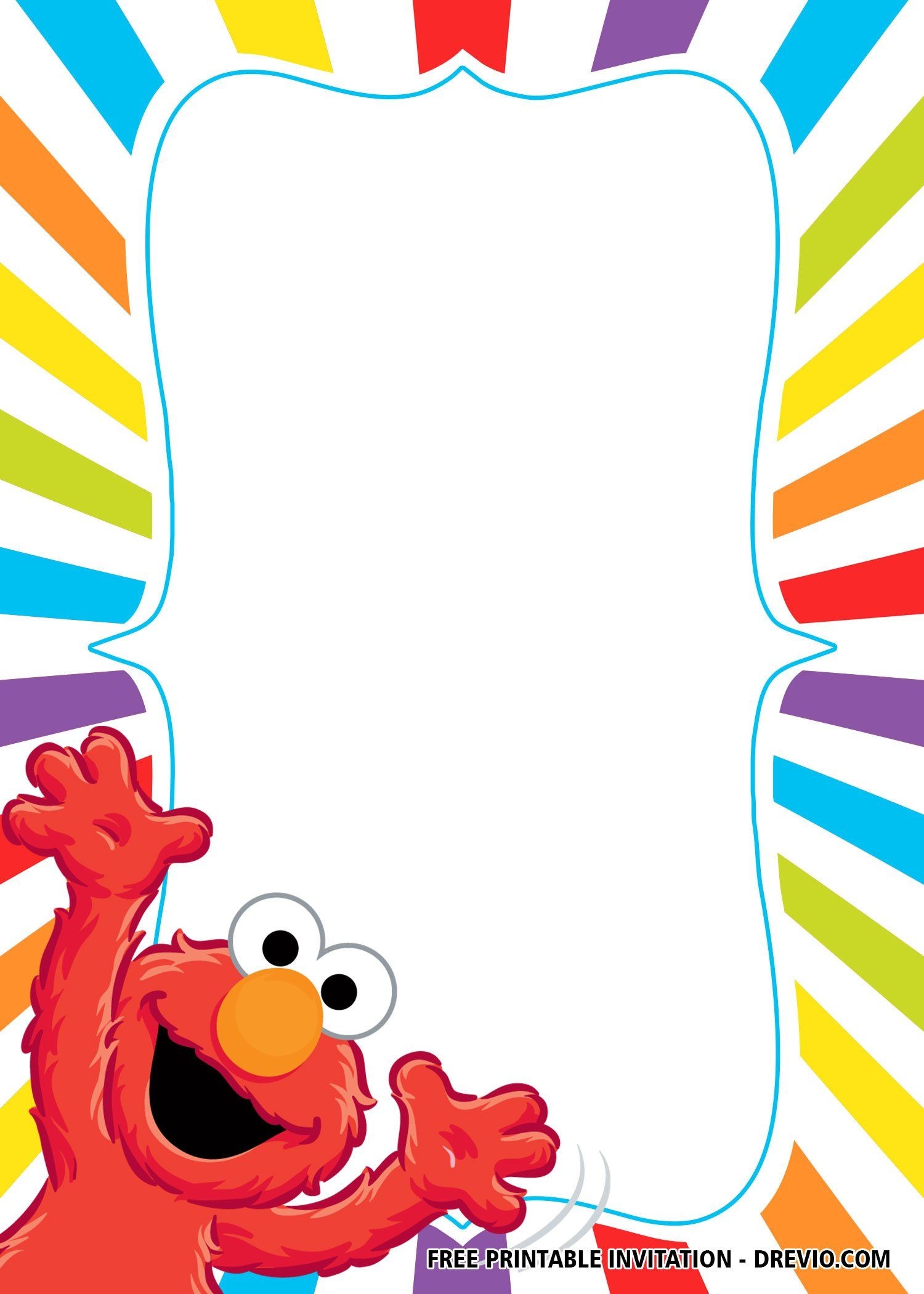 elmo birthday invitation templates free