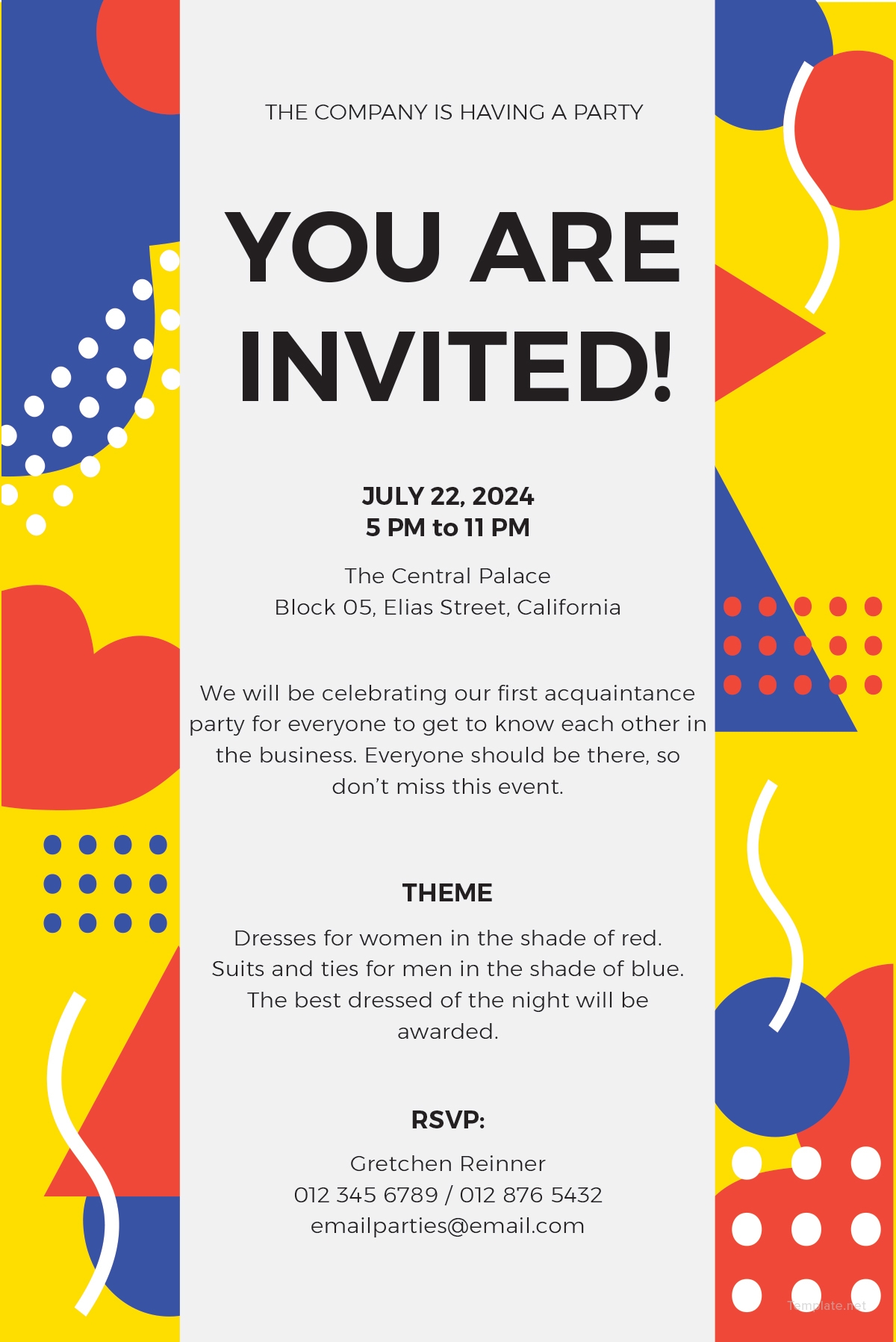 party invitation template printable