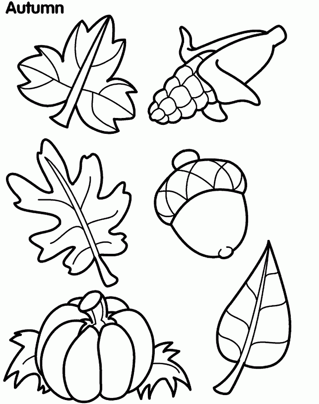 fall color pages printable free