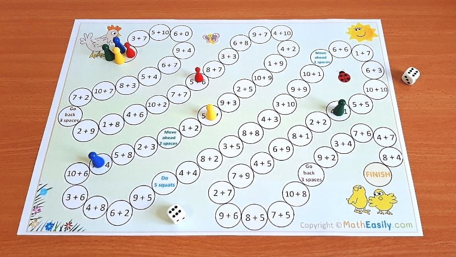 Free Free Printable Math Board Games For Kindergarten Download Free 