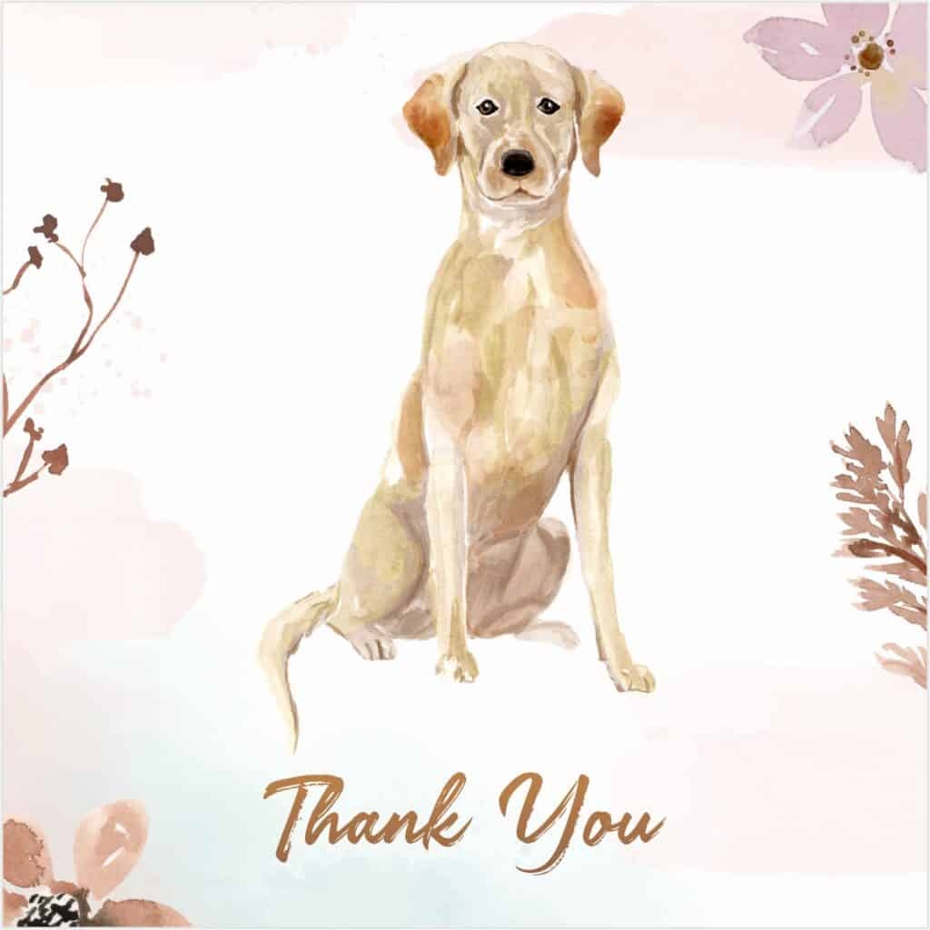 Free Free Printable Thank You Cards With Dogs Download Free Free 