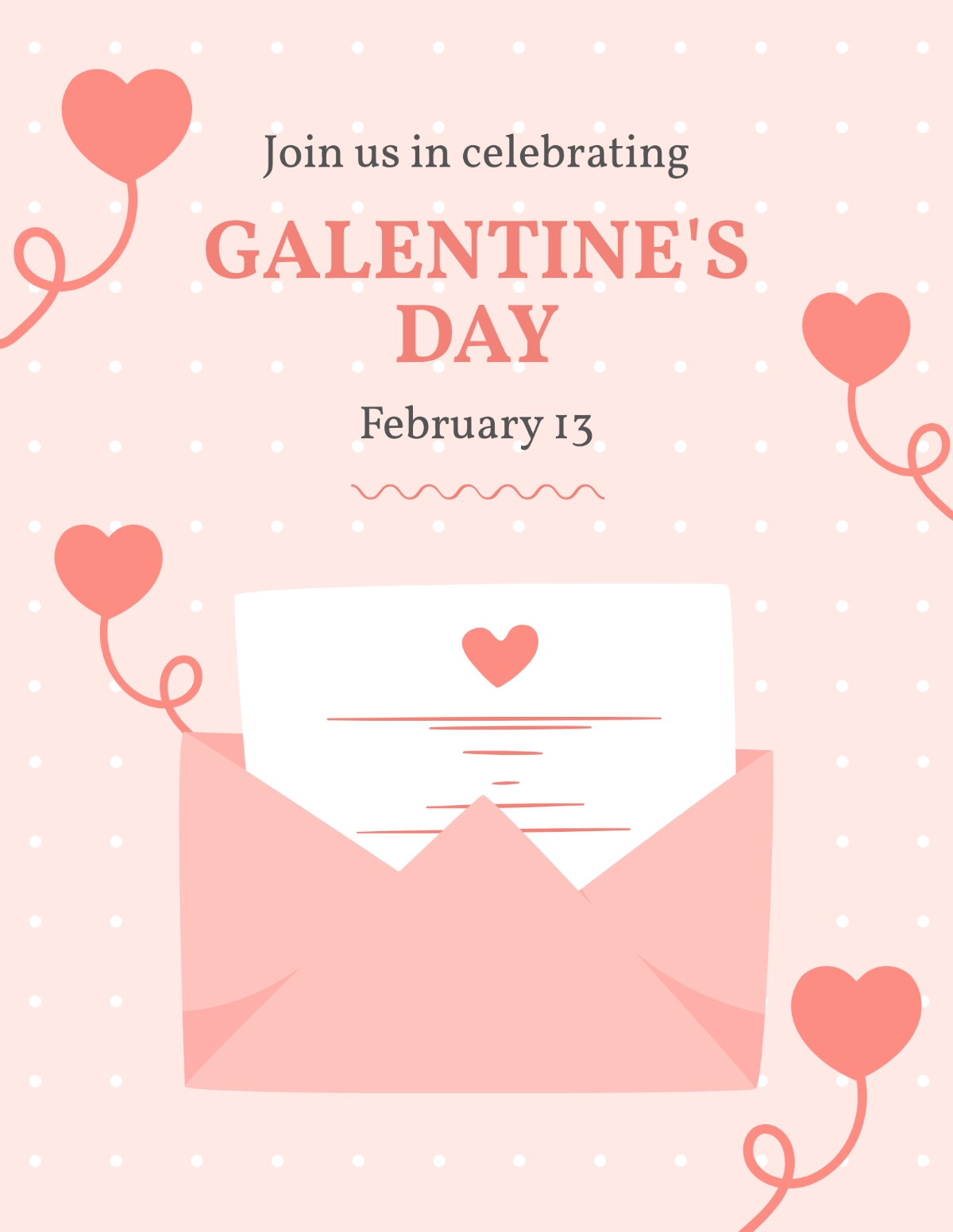 Free Galentine 39 s Day Invitation Flyer Template To Edit Online