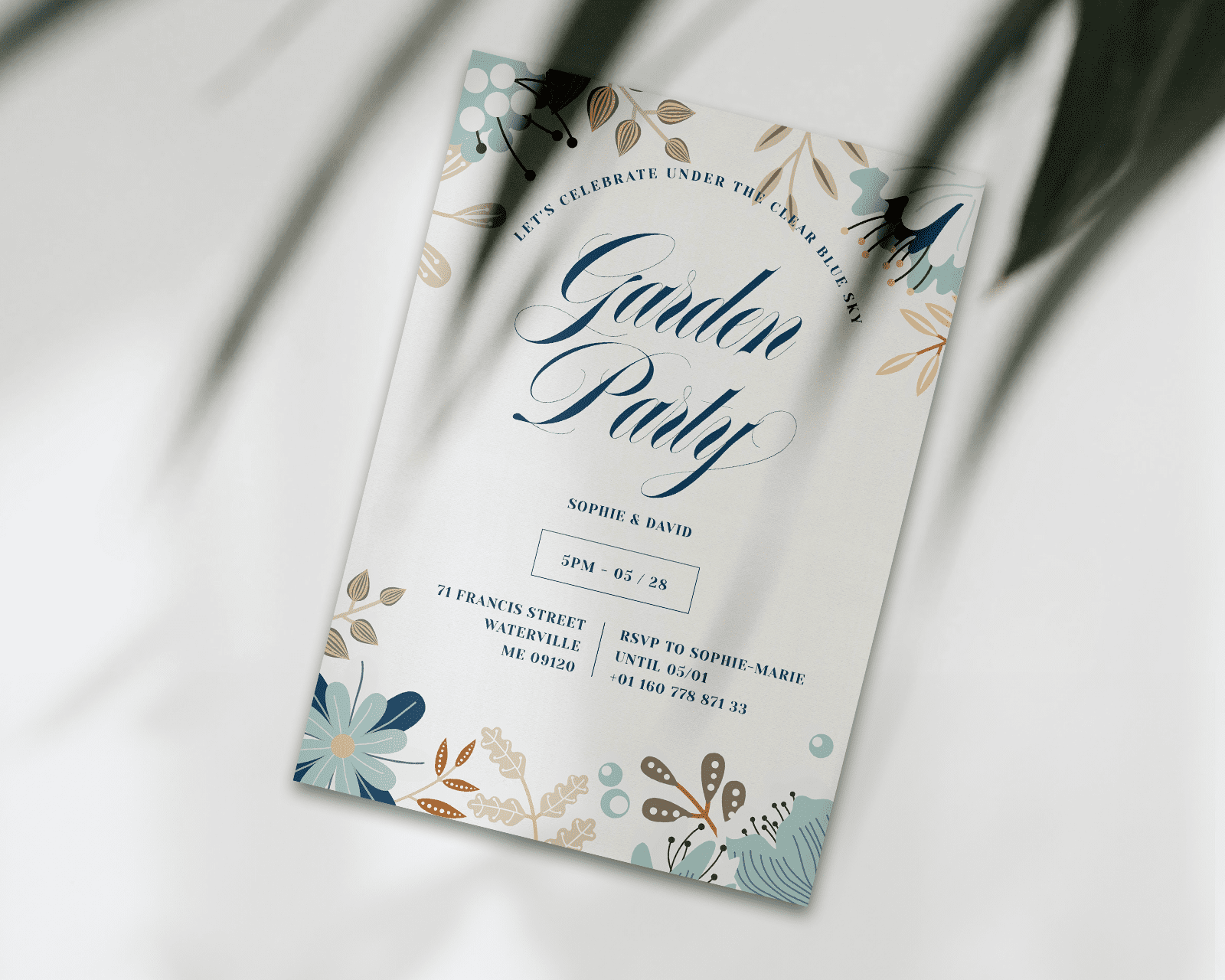 free garden party invitation templates