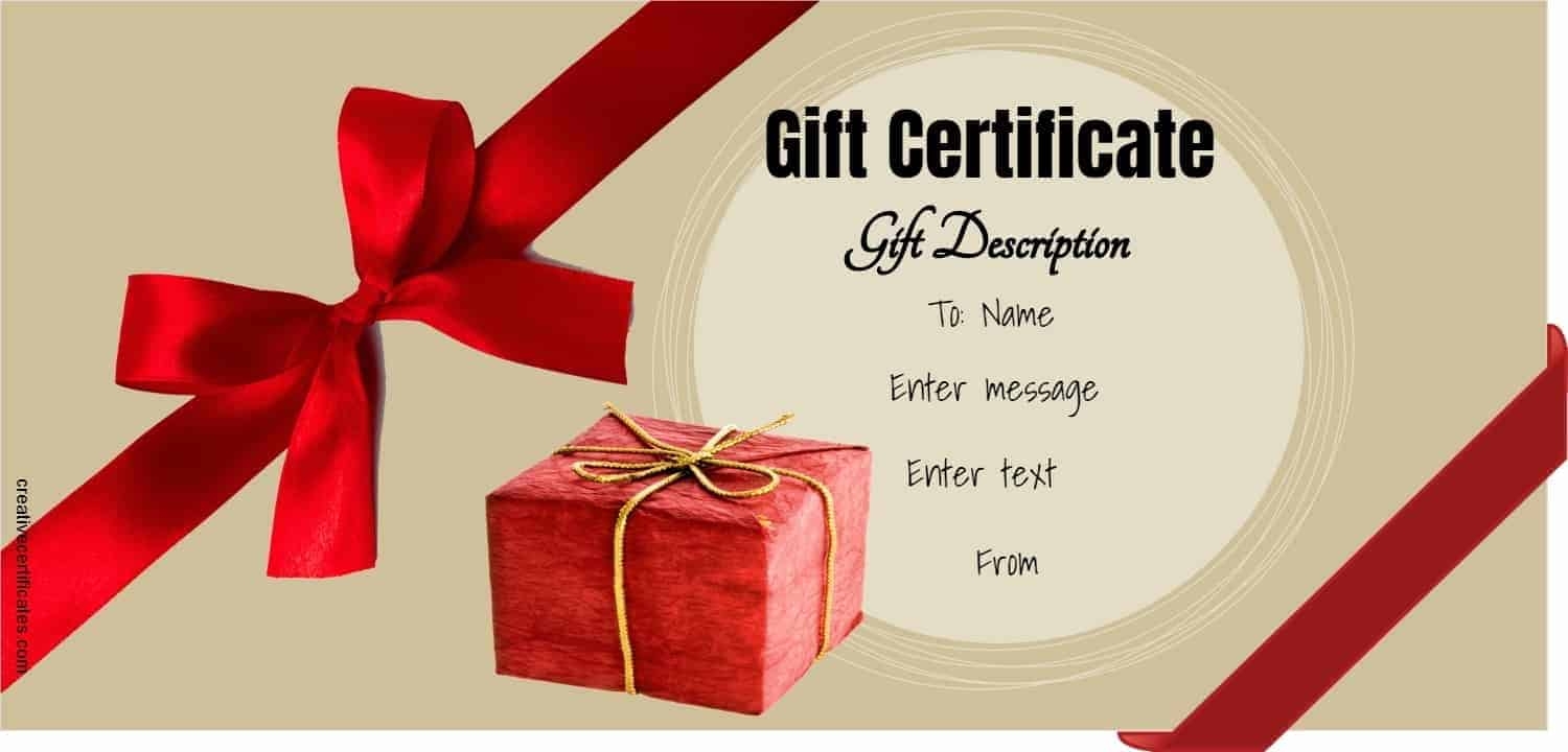 Free Gift Certificate Template Printable