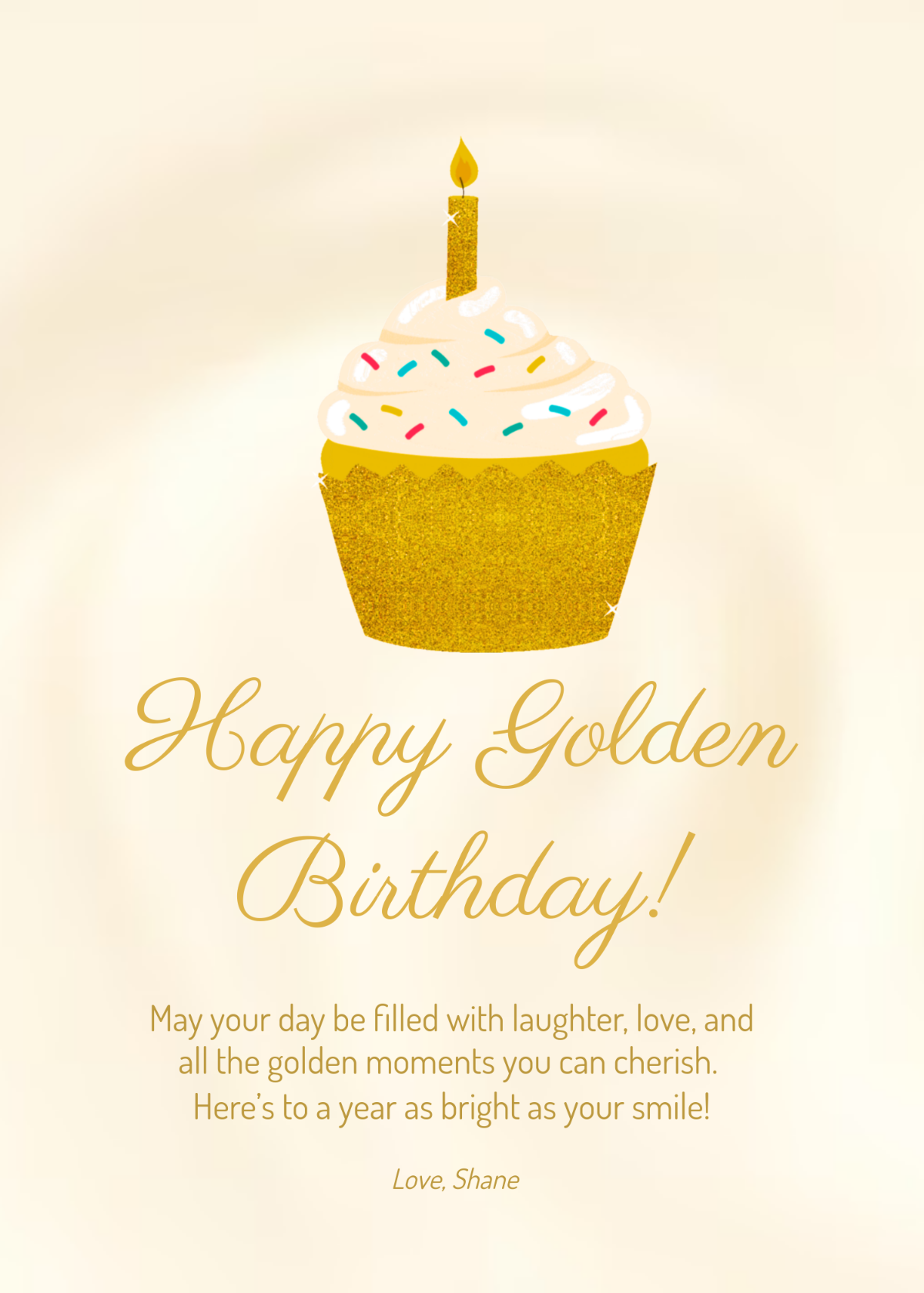 Free Golden Birthday Templates To Edit Online