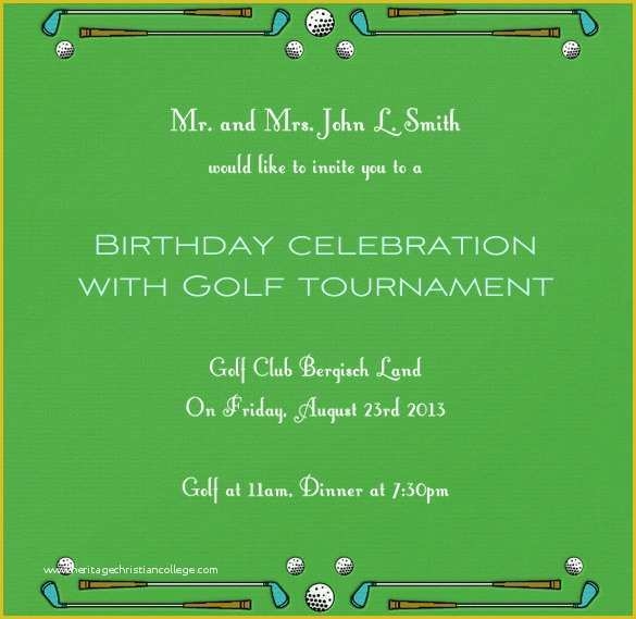 Free Golf Invitation Template Of 25 Fabulous Golf Invitation Templates 