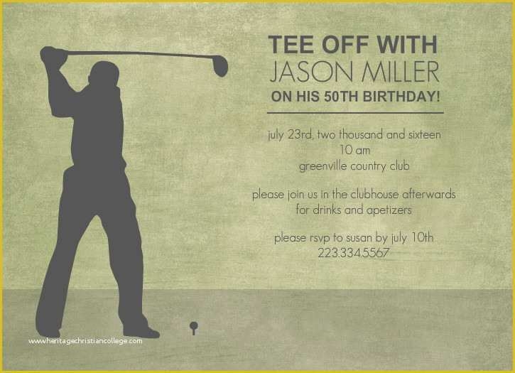 Free Golf Invitation Template Of 40th Birthday Ideas Free Golf Birthday 