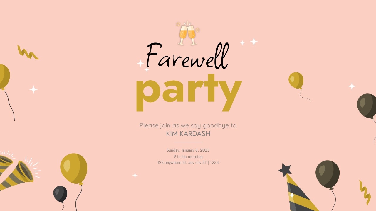 free farewell party invitation templates