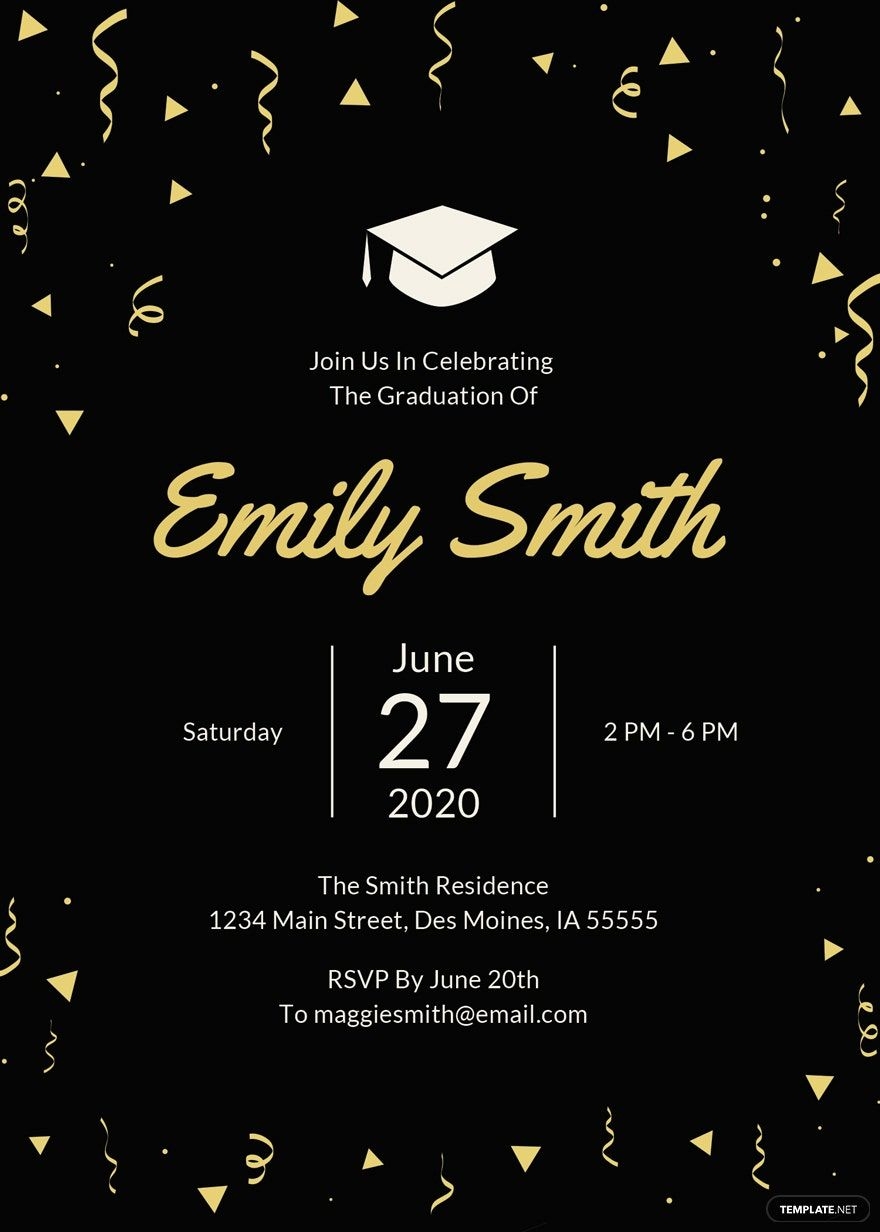 Free Graduation Invitation Templates For Photoshop Whofreeloads