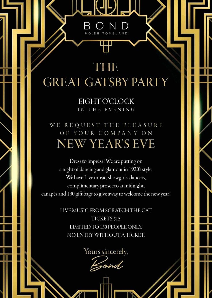 Free Great Gatsby Invitation Template Content Calendar Template