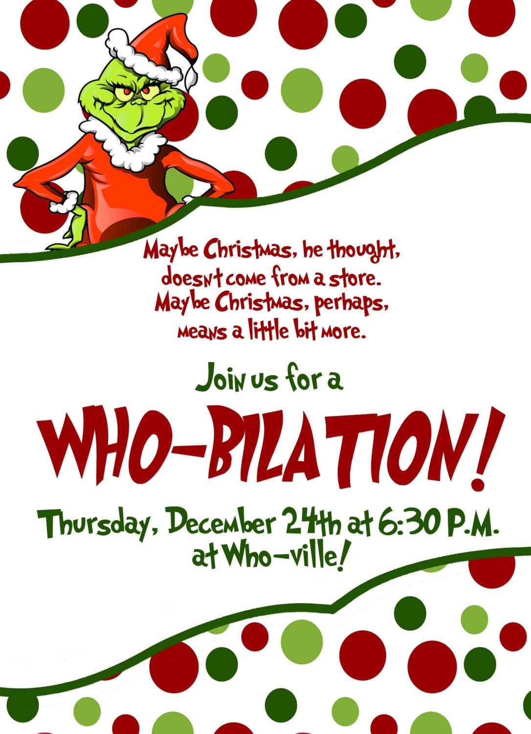 the grinch invitation template