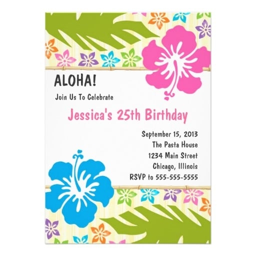 Free Hawaiian Invitation Template