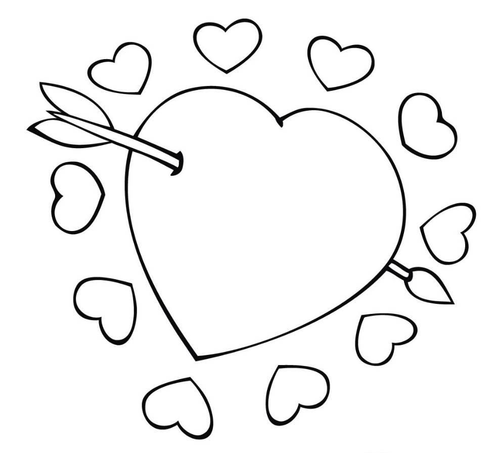 Printable Heart Coloring Pages