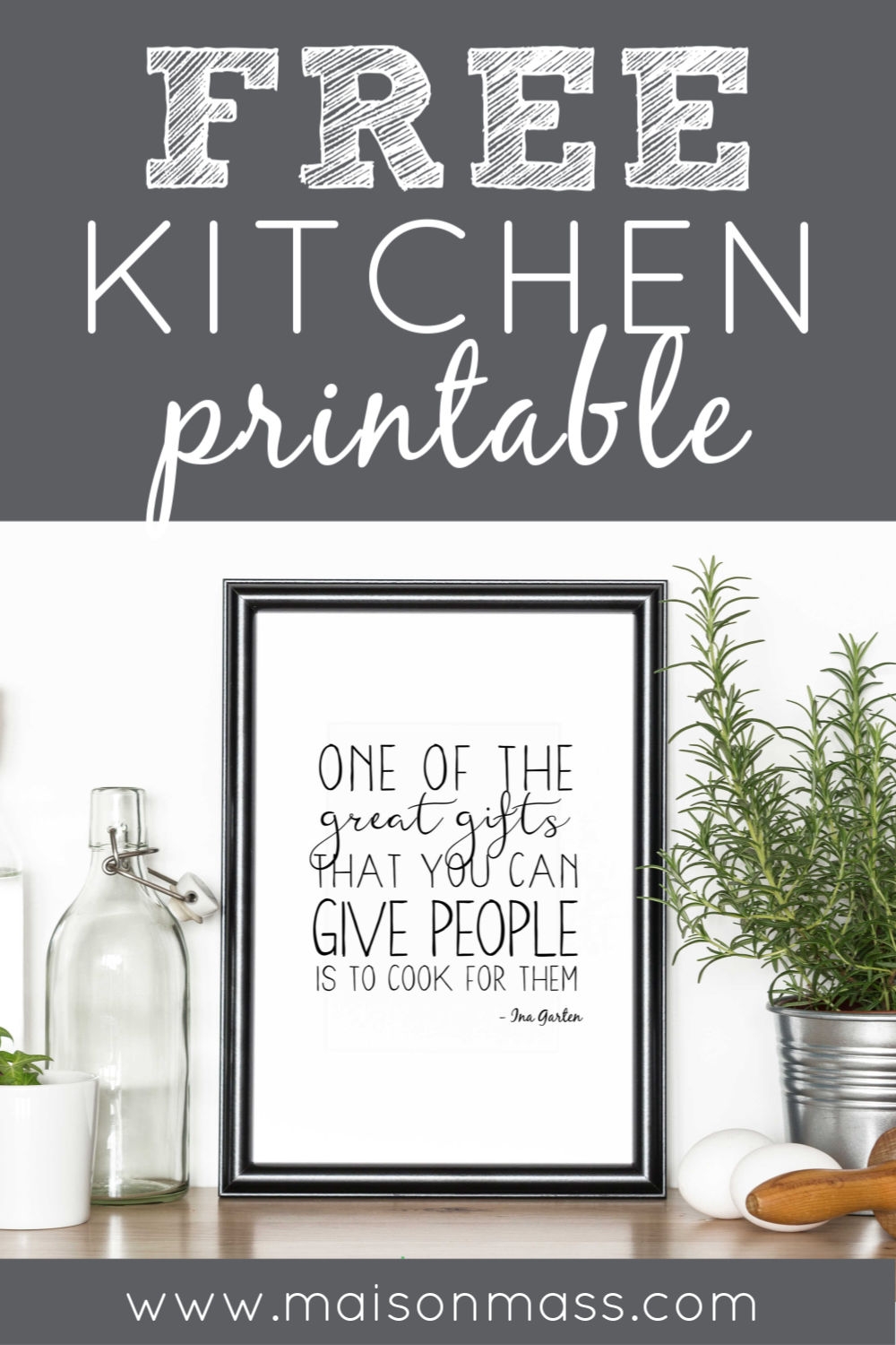 Free Kitchen Printable Maison Mass