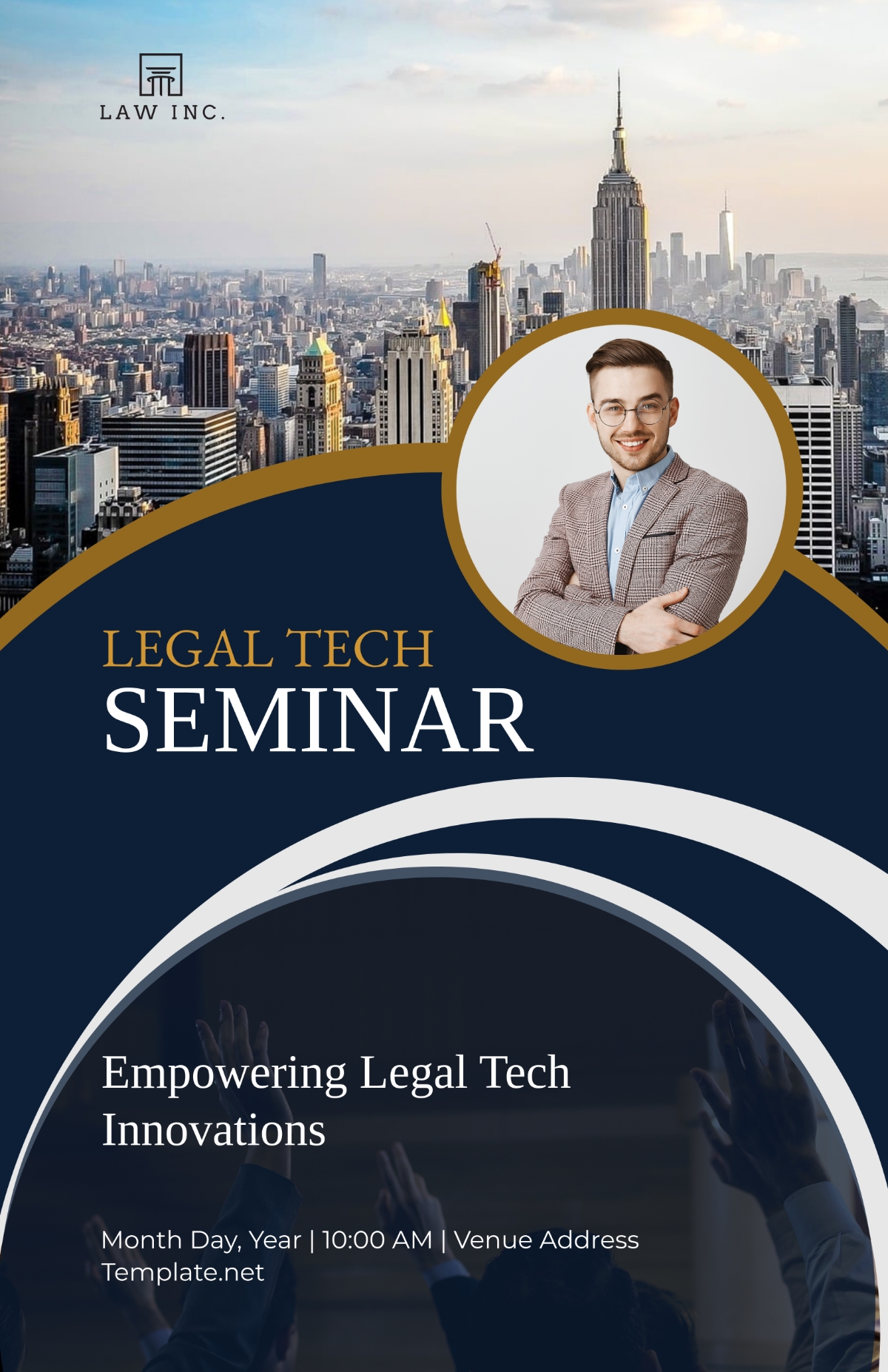 Free Law Firm Invitation Poster Template To Edit Online