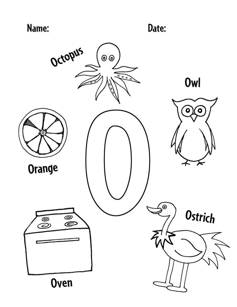 FREE Letter O Worksheets For Preschool