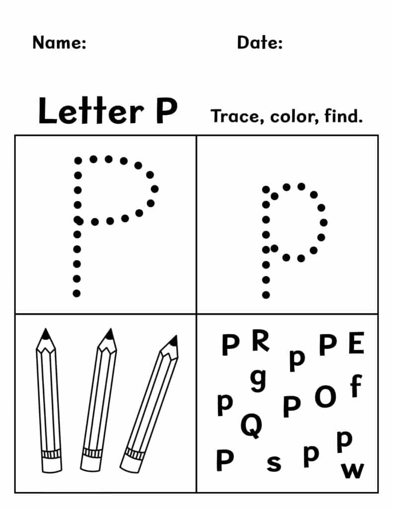 Free Letter P Worksheet Preschool Download Free Letter P Worksheet 