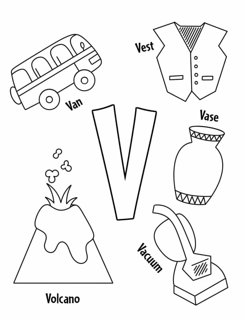 Free Letter V Worksheet For Preschoolers Download Free Letter V 
