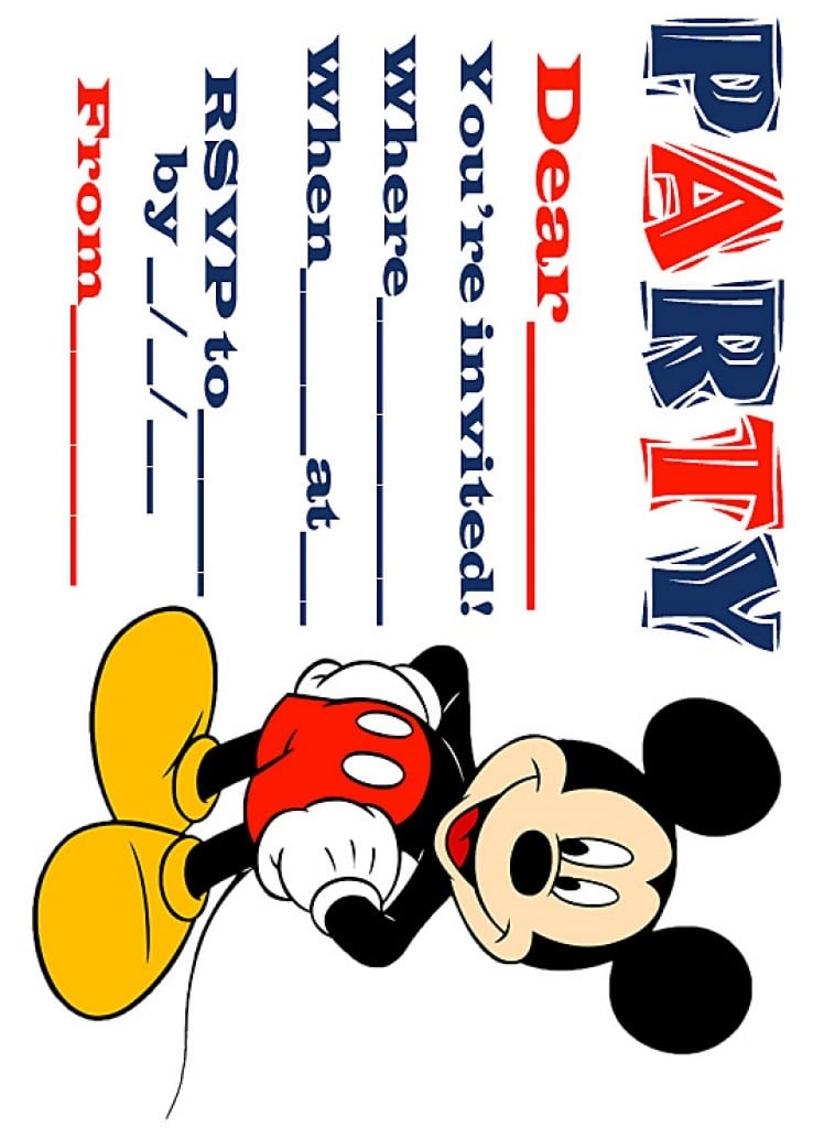 Free Mickey Mouse Clubhouse Invitation Template