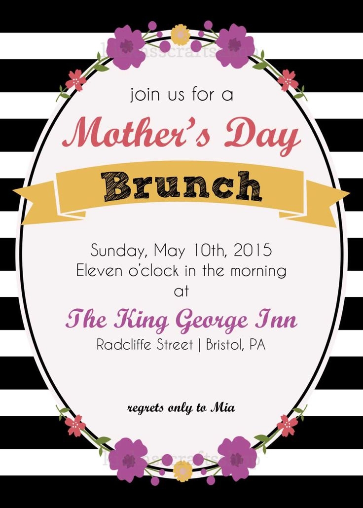 free mothers day invitation templates