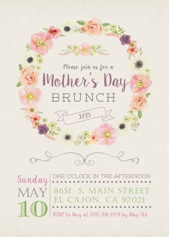 Free Mothers Day Invitation Templates