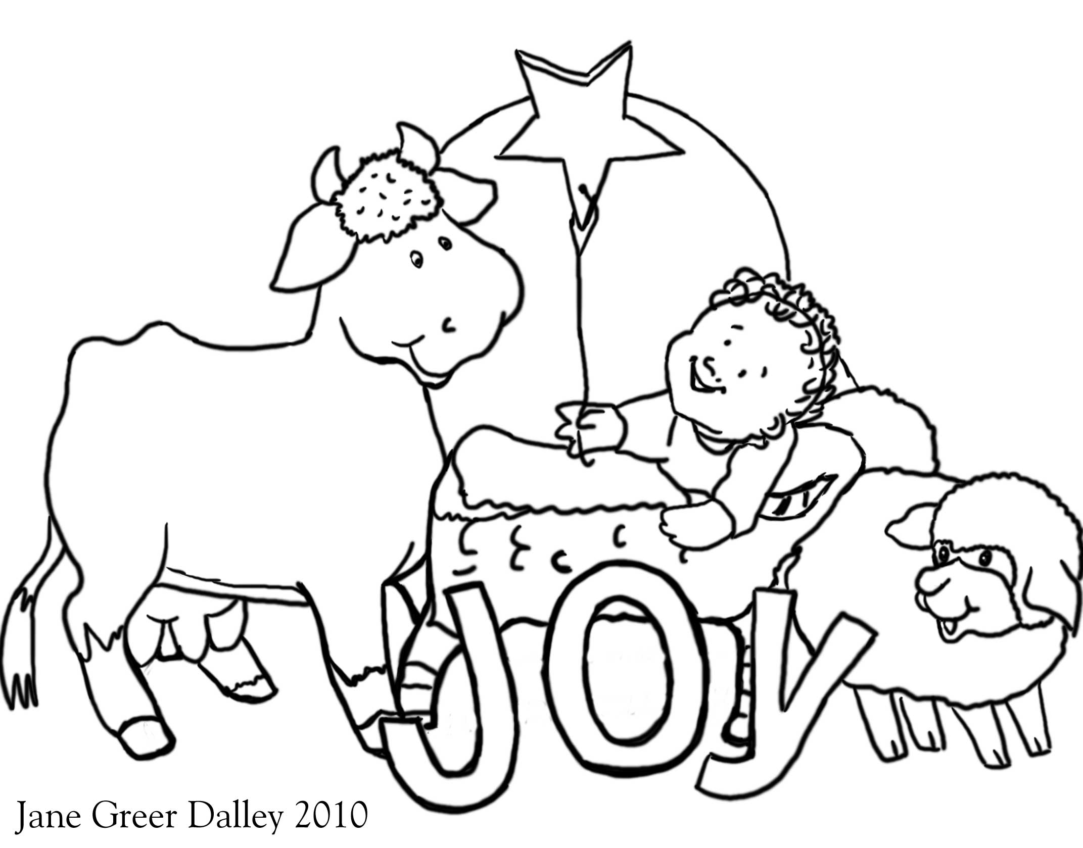 Free Nativity Coloring Pages Printable Coloring Home