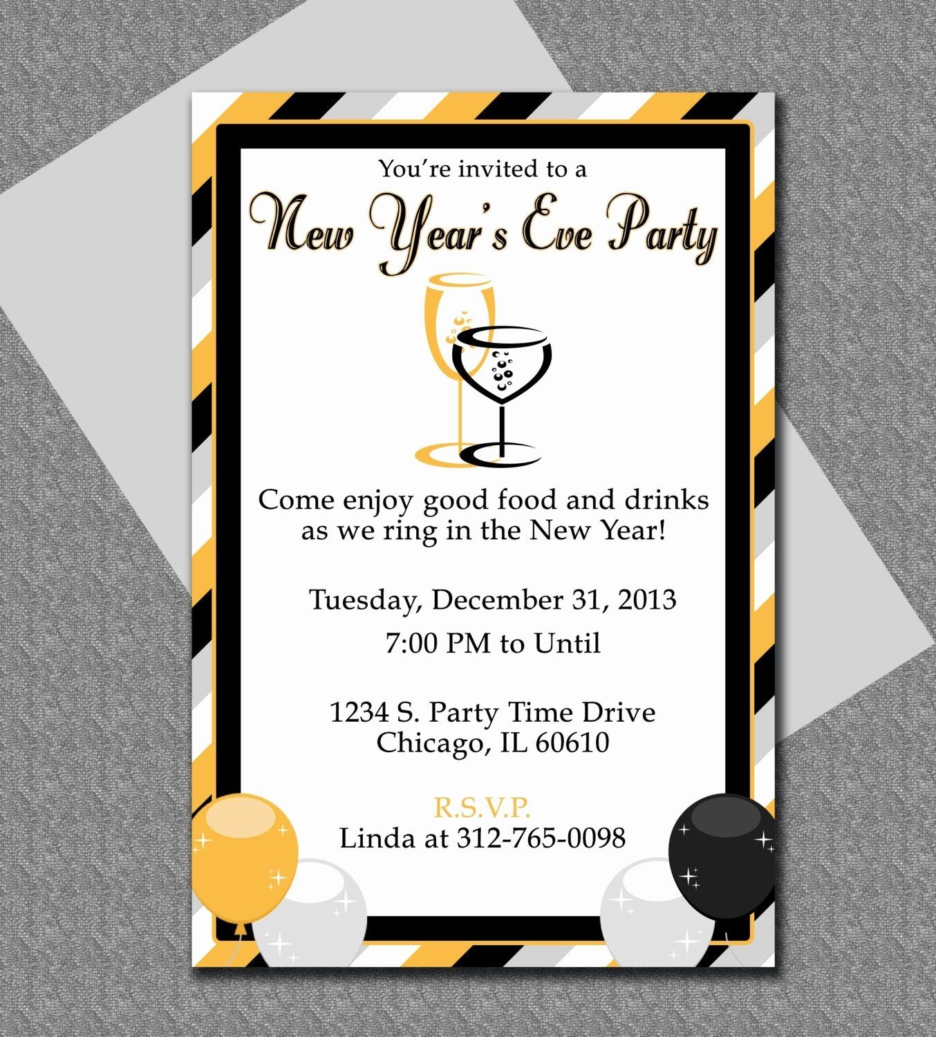 new year's eve party invite template