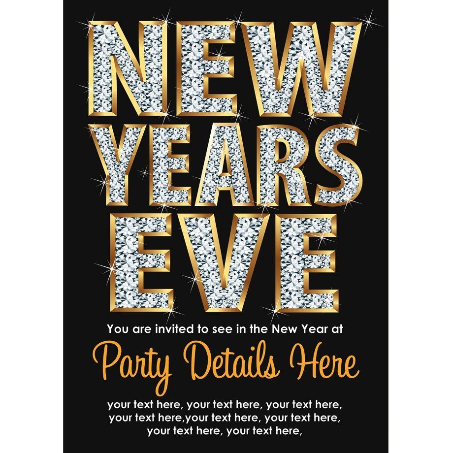 Free New Years Eve Invite Template