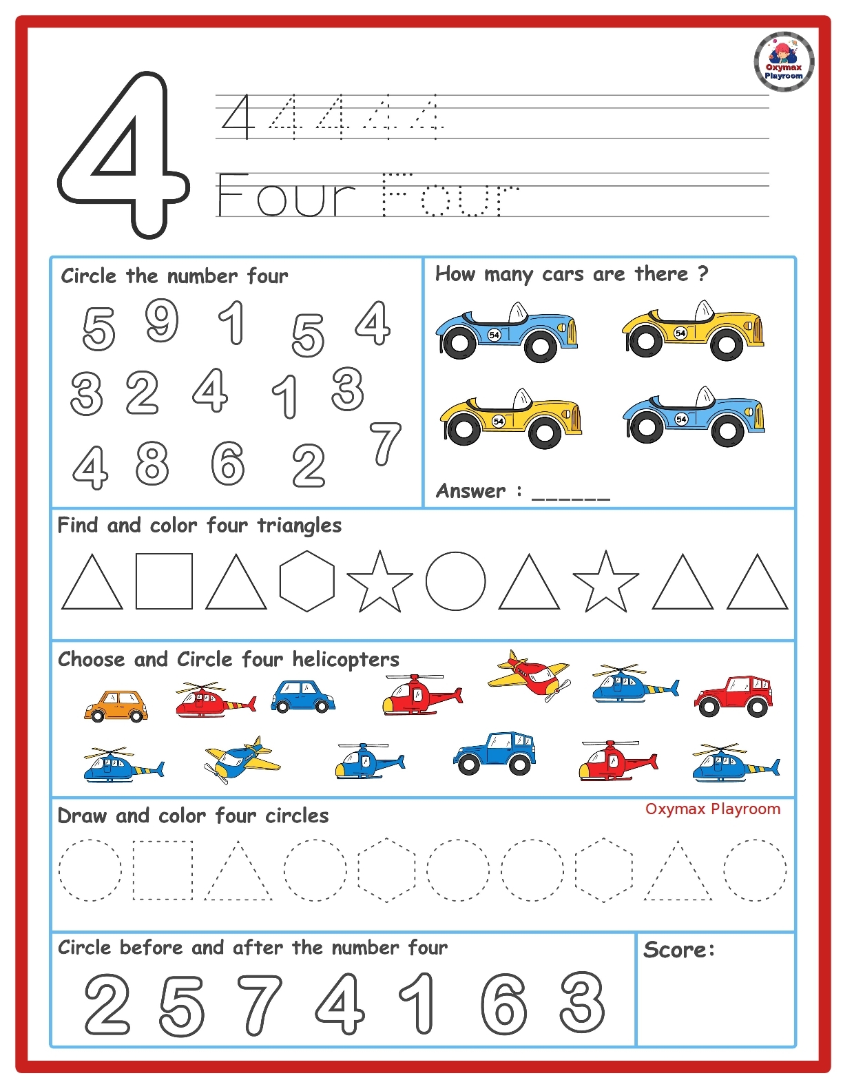 Free Number Handwriting Worksheets
