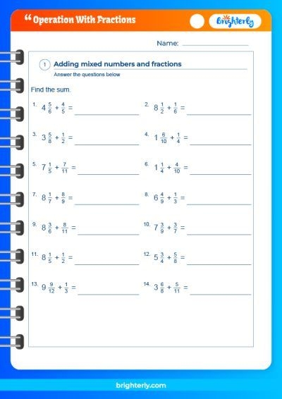 order of operation worksheets
