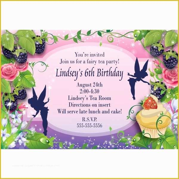 Free Personalized Birthday Invitation Templates Of Free Tinkerbell 