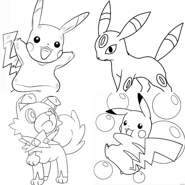 pokemon free printables coloring pages
