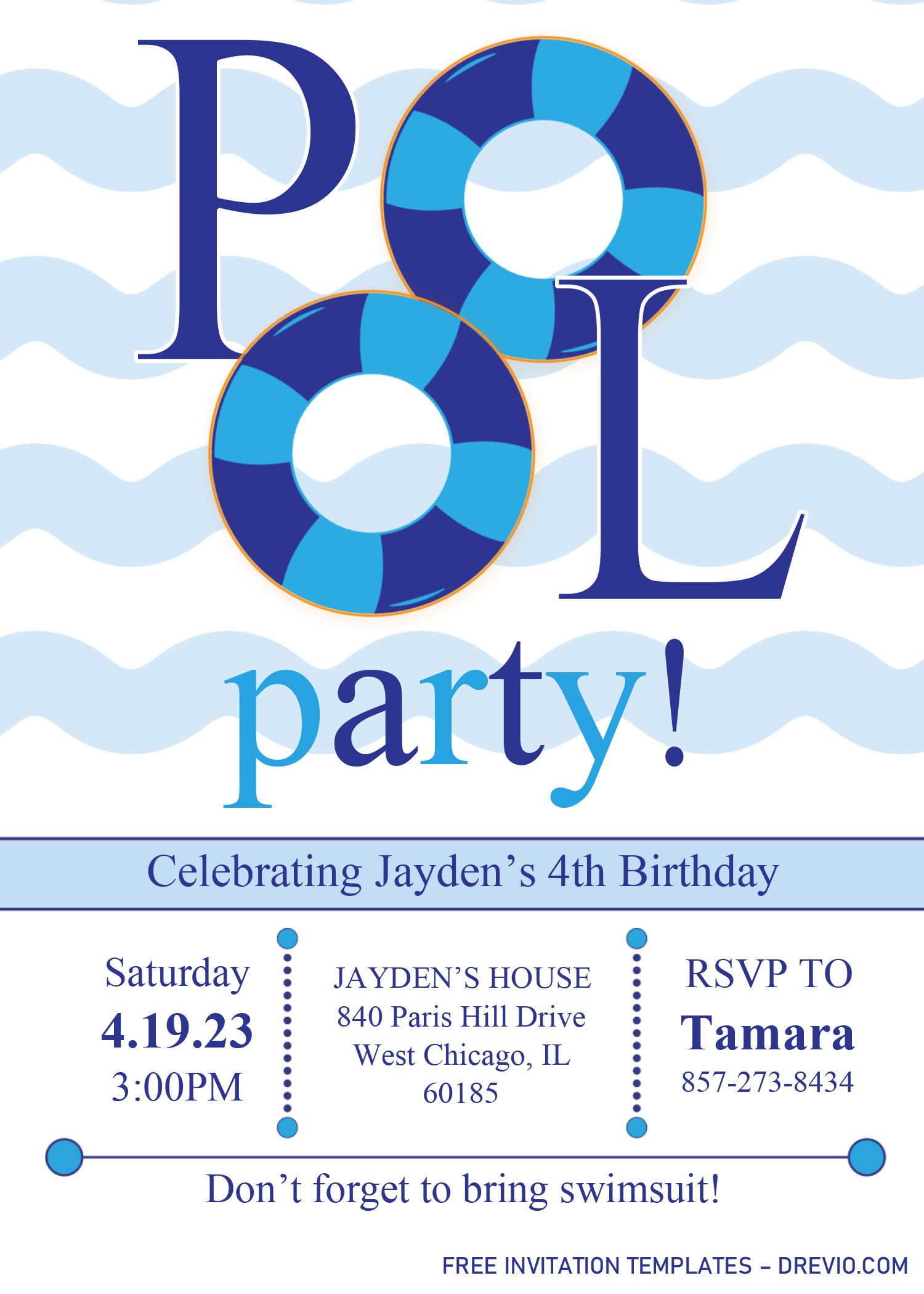 Free Pool Party Invitation Templates Word FREE PRINTABLE TEMPLATES
