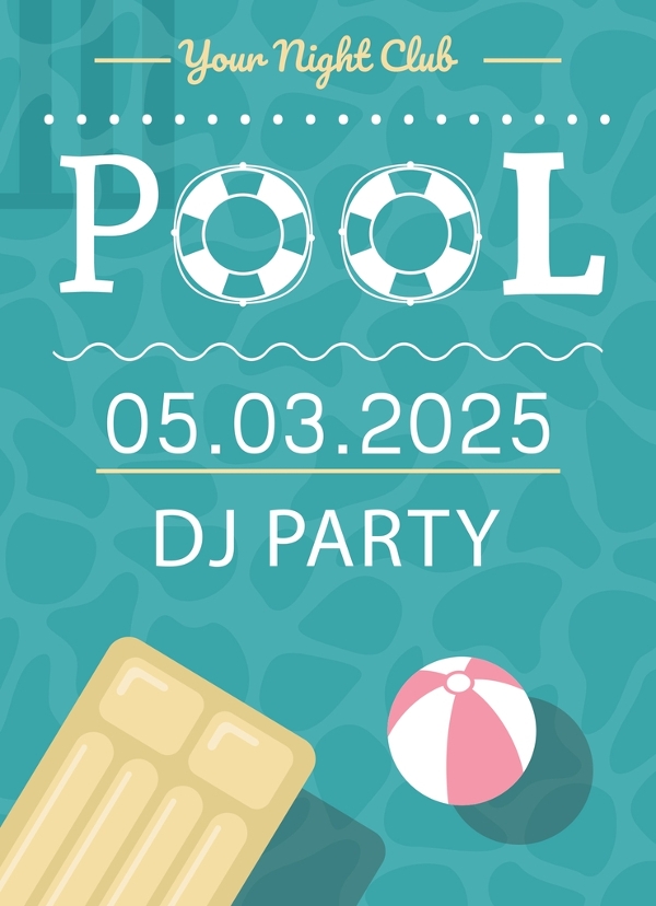 Free Pool Party Invitation Templates Word