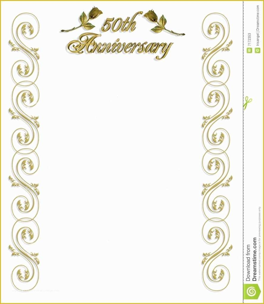 50th wedding invitation templates
