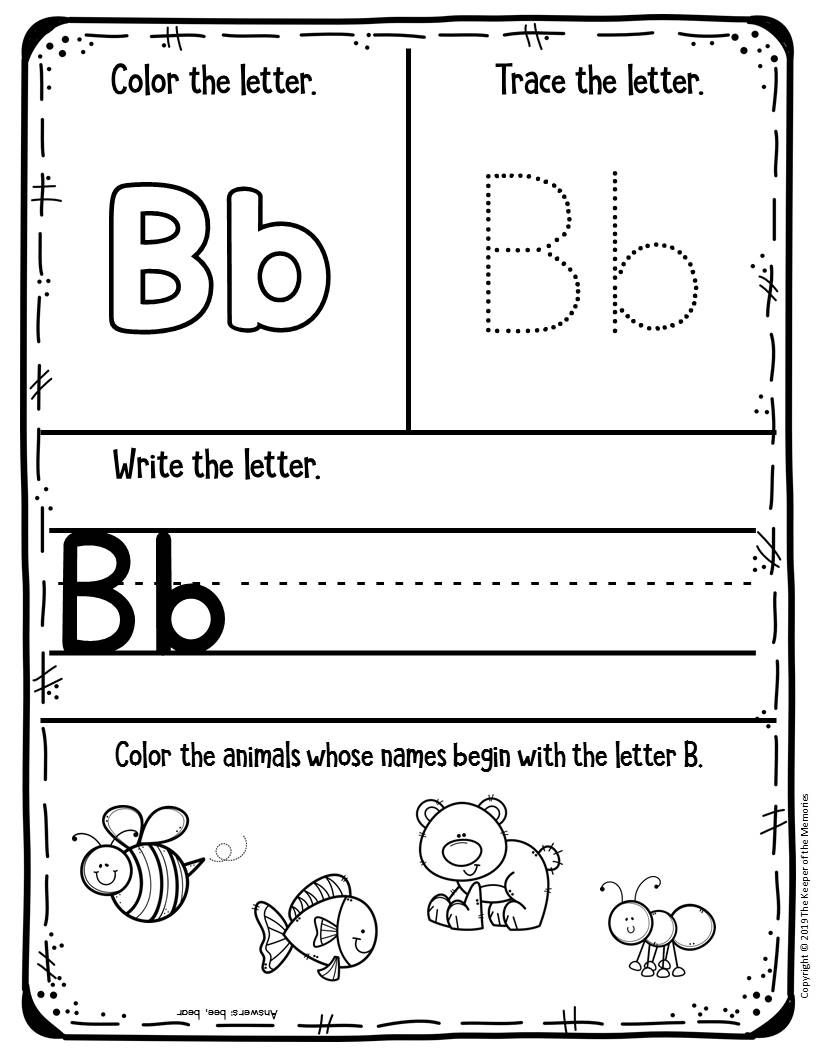 prek printable worksheets