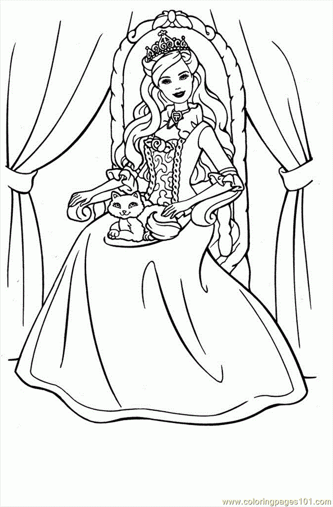 Free Printable Barbie Coloring Pages Coloring Home