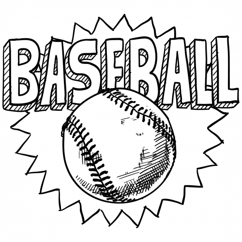 free coloring pages baseball
