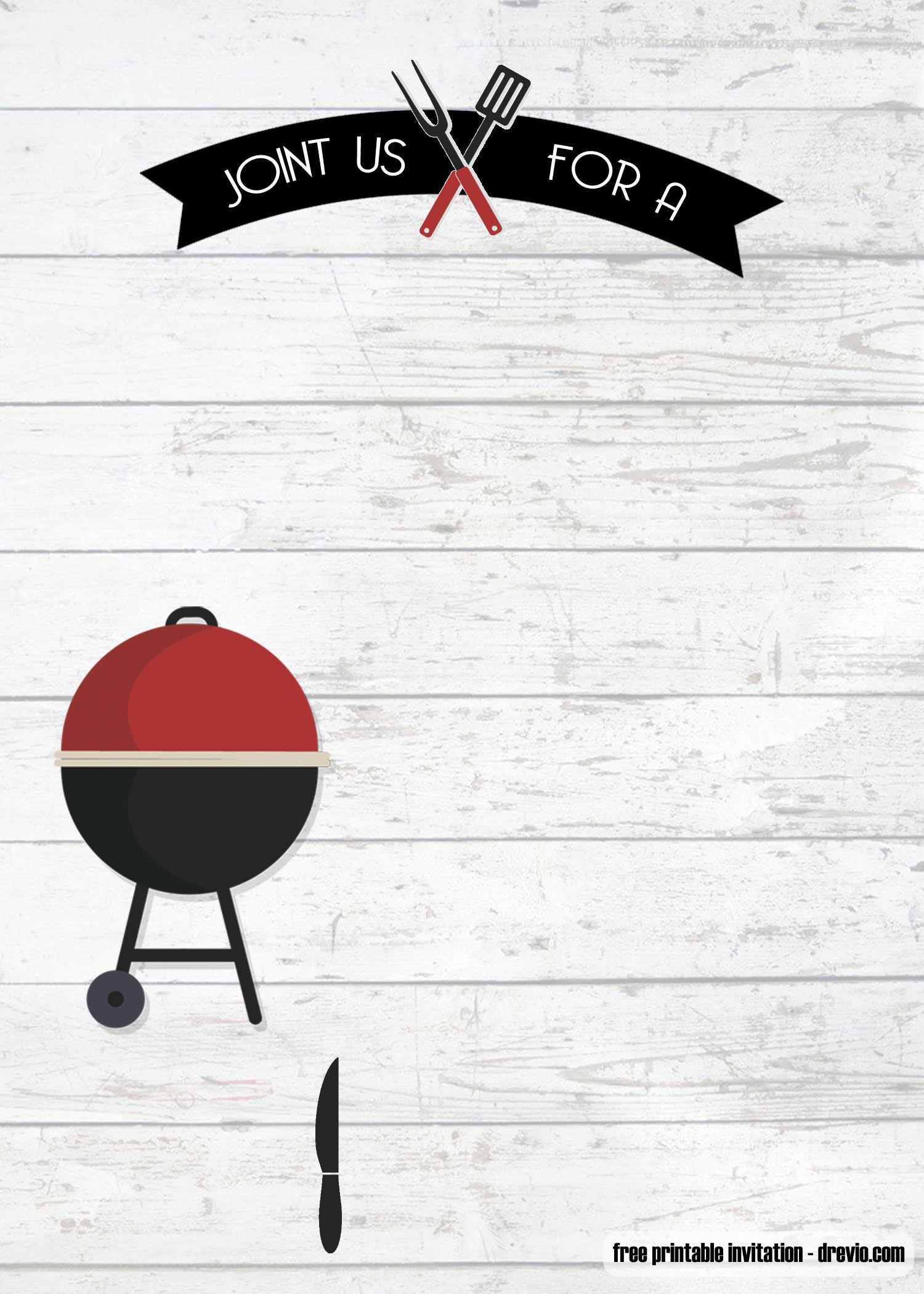 free bbq invitation templates printable