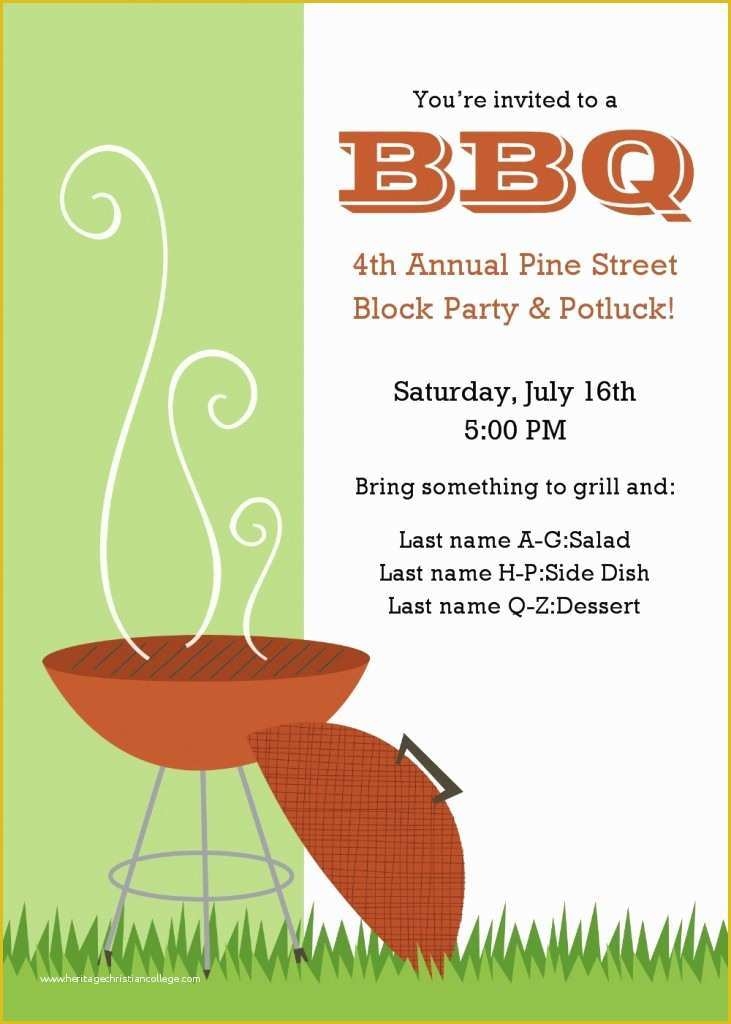free printable bbq invitation templates